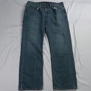 Levis 36 x 32 559 Relaxed Straight Medium‎ Distressed Denim Jeans